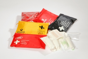 First aid set with legal content